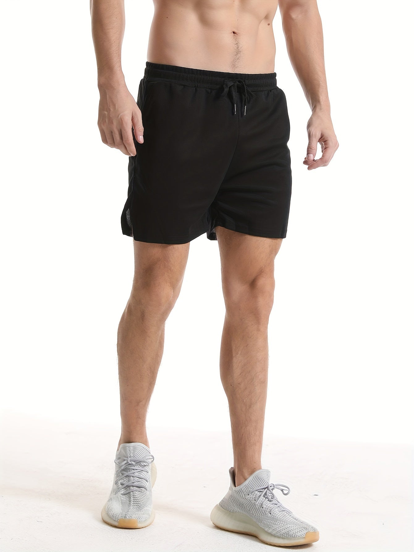 Quick Dry Drawstring Men's Swim Trunks Board Shorts Swimwear for Beach Pool