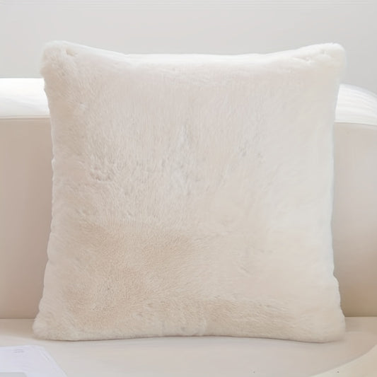 Soft Faux Rabbit Fur Throw Pillow Cover 20 X 20 Inch