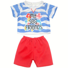 Reborn Doll Clothing Set, Swimsuit and Ocean Themed Outfits