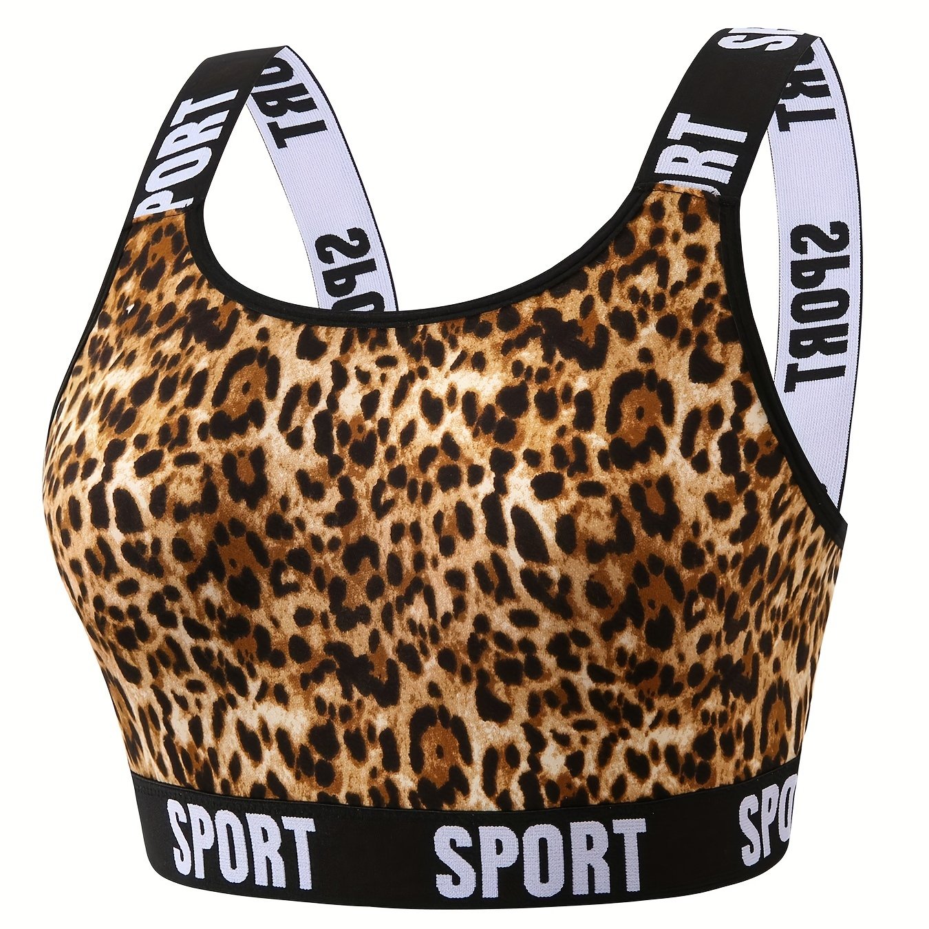  Leopard Print Seamless Bralette