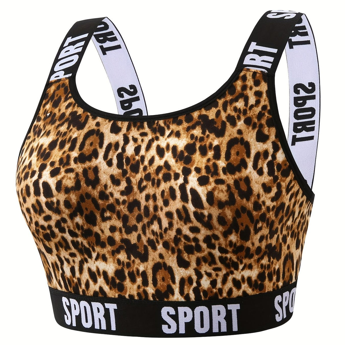  Leopard Print Seamless Bralette
