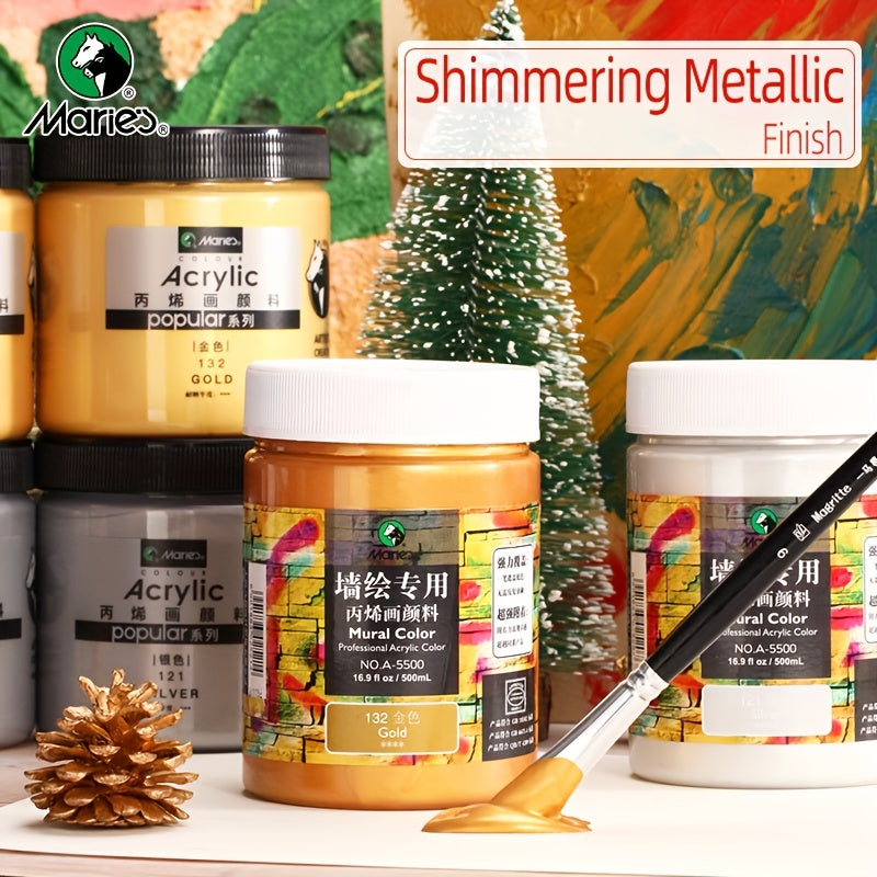 Professional Golden Acrylic Paint Metallic Colors 500ml
