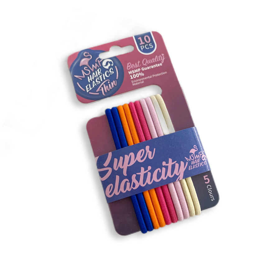 10 Pcs High Stretch Hair Band Elastic Hair Ties