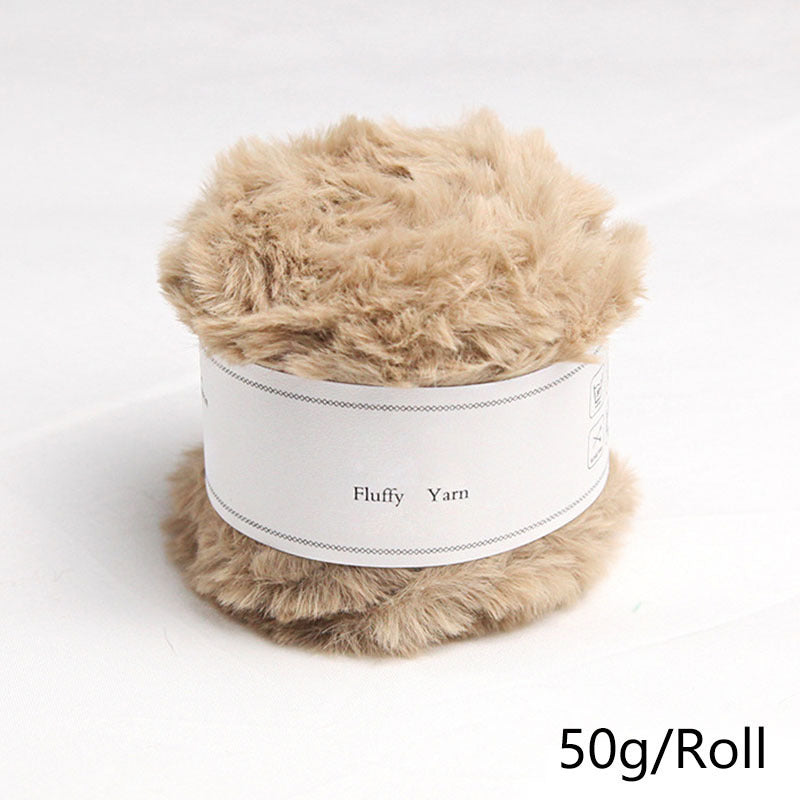Soft Faux Mink Fur Yarn for Crocheting and Knitting