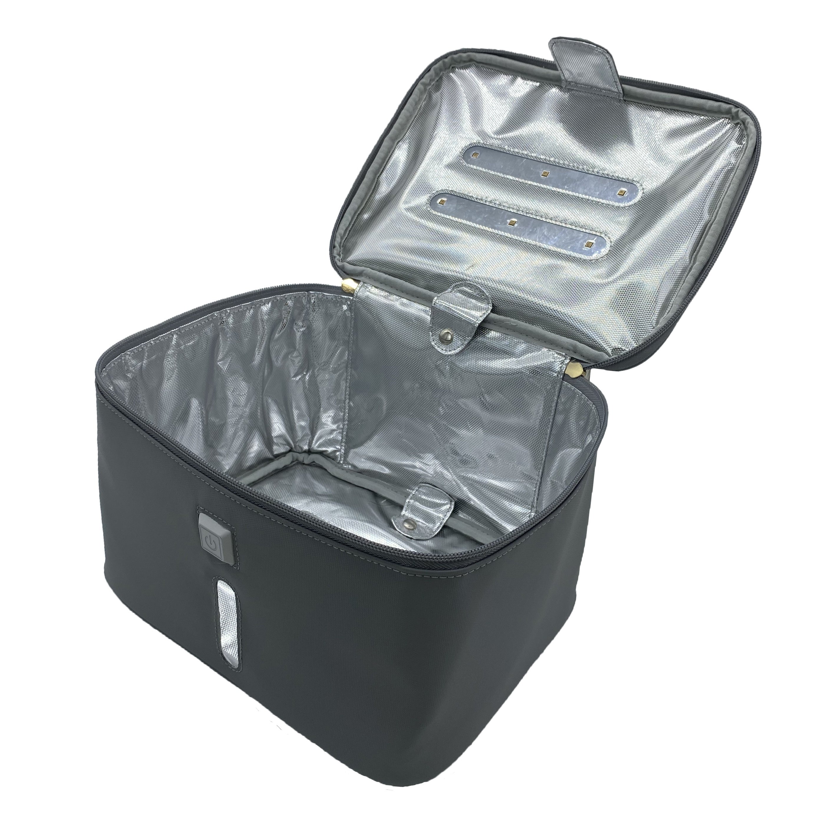 LED UV Sanitizer Bag Eyeliner & Eyelash Curler Kit Storage
