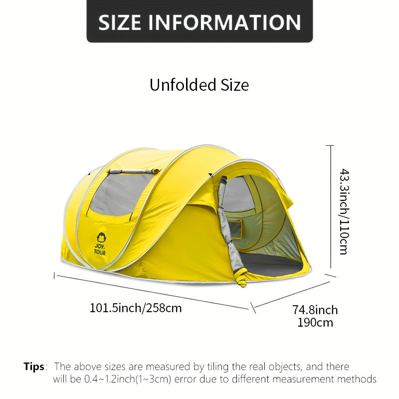 Waterproof Automatic Camping Tent for 3-6 People
