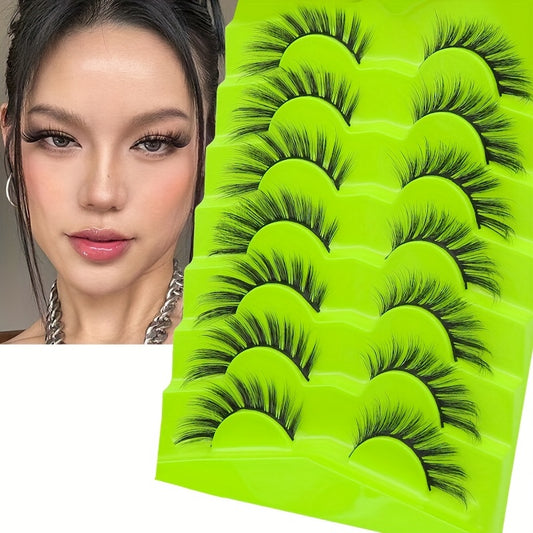 Wispy False Eyelashes Natural Look Faux Mink Fluffy Cat Eye Lashes 3D 15mm
