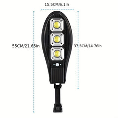 Outdoor Solar Street Lights with Remote Control - Intelligent Induction
