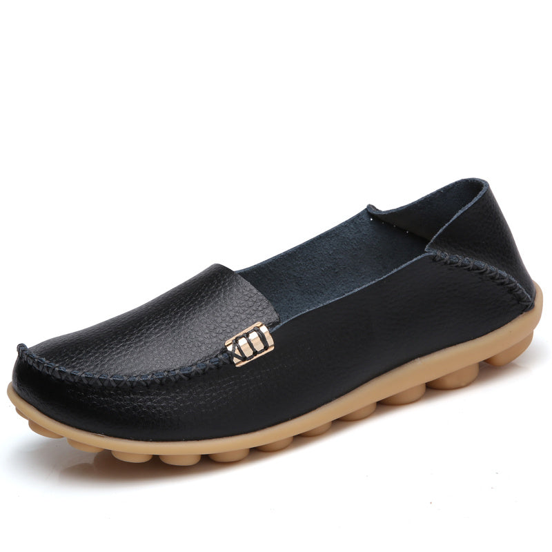 Soft & Comfortable Peas Shoes Lightweight Moccasin Penny Loafer Women's Footwear