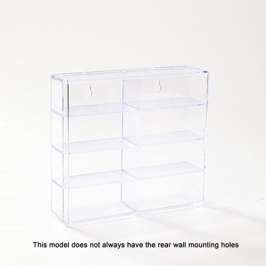 Car Model Storage Box Stackable Wall Mountable Display Rack Clear Grey