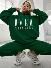 Over Thinking Two Piece Set Hoodie & Jogger Pants