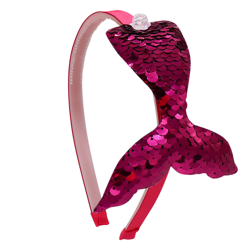 Sequin Fishtail Headband for Girls