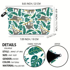 Roomy Sloth Travel Toiletry Organizer Bag - Ideal Birthday Gift for Women
