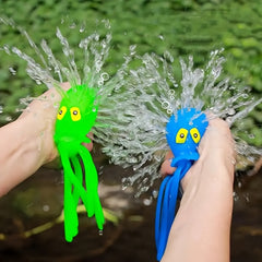 6pcs Octopus Squeeze Toys Splash Water Fun Bathroom Toys Reusable