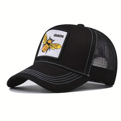 Lion Embroidery Patch Baseball Cap Mesh Trucker Hat Adjustable Sport