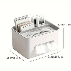 Desktop Storage Box Tissue Box Drawer Paper Box Remote Control Organizer