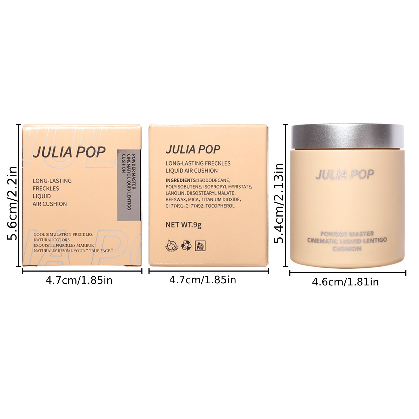 Natural Lifelike Freckle Pen Soft Brown Stamp Air Cushion Freckle Makeup