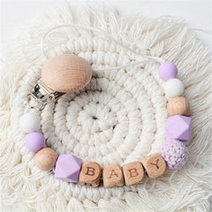 Baby Pacifier Clip Chain DIY Gift Dummy Pacifier Holder Clip Teether Toy Chain