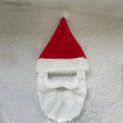 Christmas Santa Claus Beard Hat Fun Costume Adult Size