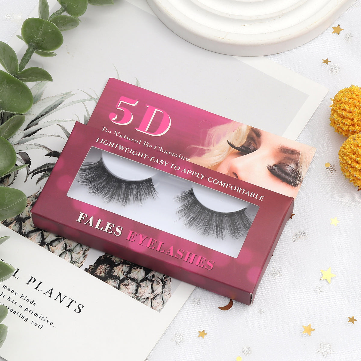 Soft Natural 3D False Eyelashes 1 Pair Pack