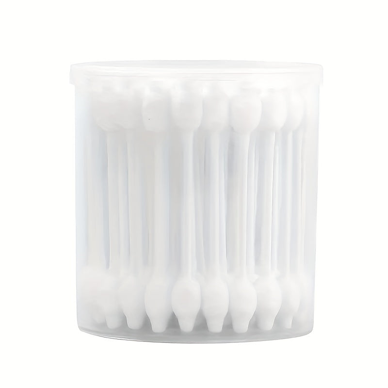 56pcs Baby Cotton Swab Paper Stick Round Big Head Gourd Head Cotton Swab