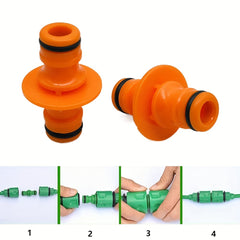 4pcs Double Male Hose Connectors for Garden Hose with Control Valve Switch
