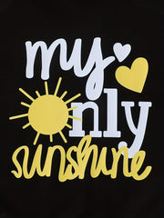 Girls Fall 'My Sunshine' Print Casual Active Hoodie Sweatshirt Pullover Tops