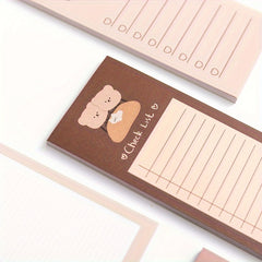 Cookie Bear Tearable Portable Note Book 50 Sheets