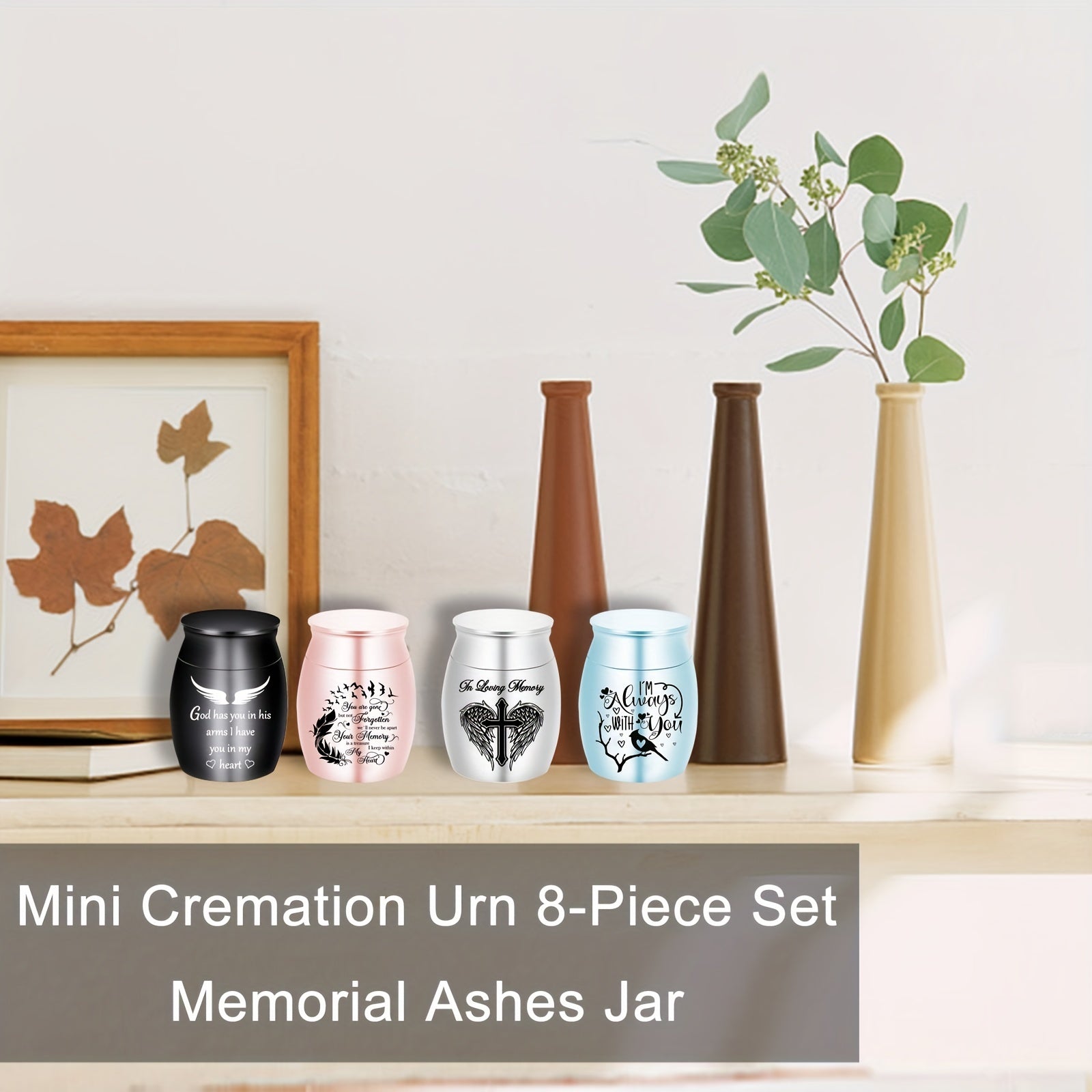 Stainless Steel Pet Urn for Dog or Cat Ashes