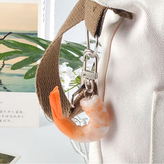 Realistic PVC Shrimp Leg Keychain Pendant
