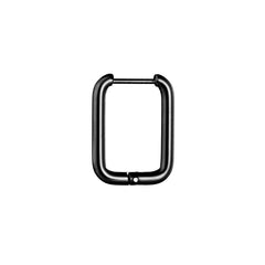 Rectangle Hoop Earrings 14K Plated Stainless Steel Women Earrings