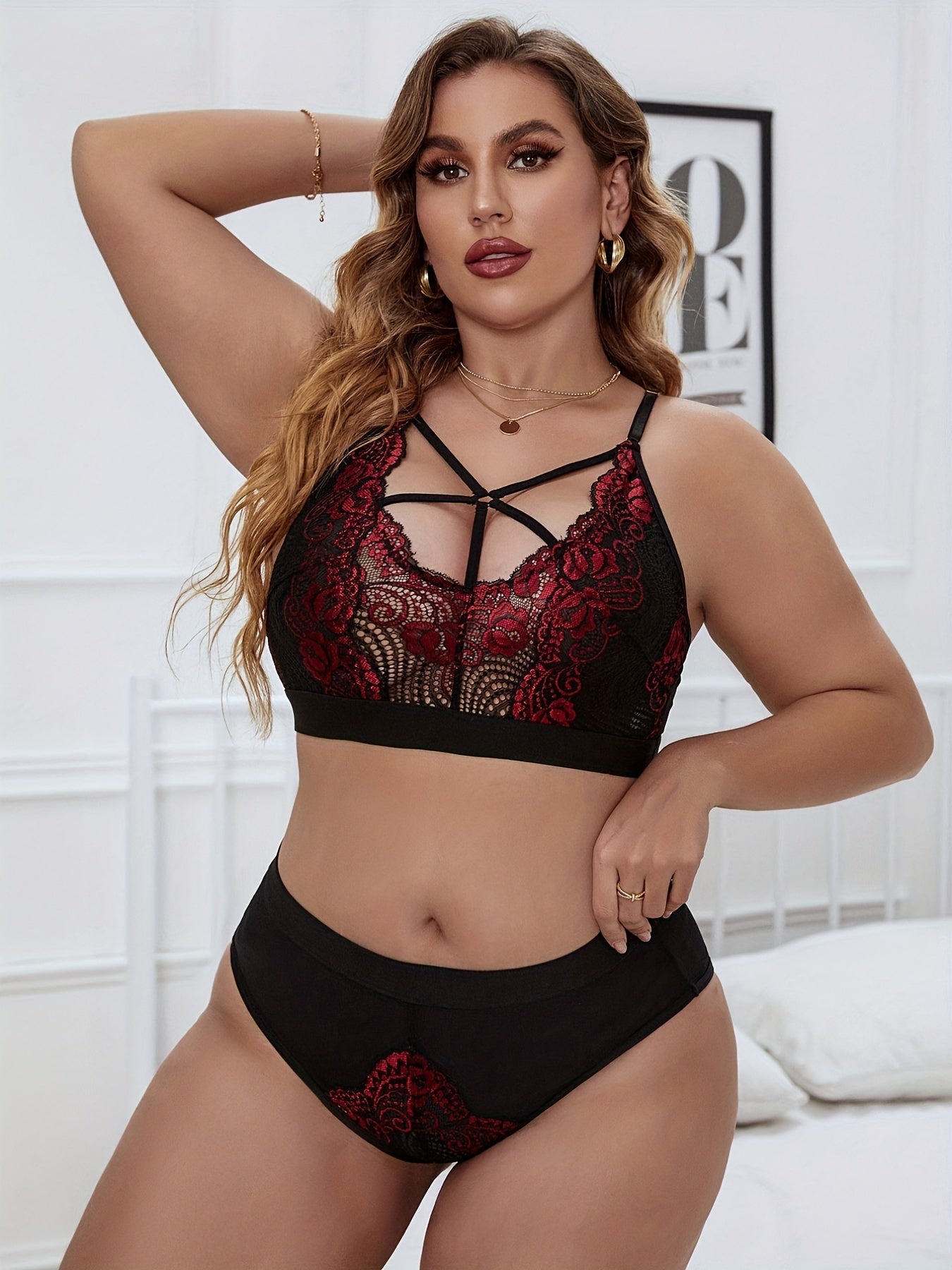  Sexy Lace Bra & Underwear Set