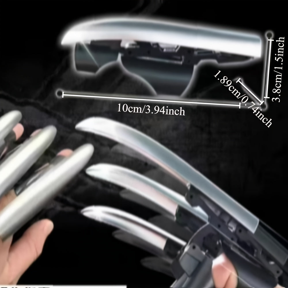 1pc Retractable Wolf Claw Pop Up Finger Claws for Costume Prop