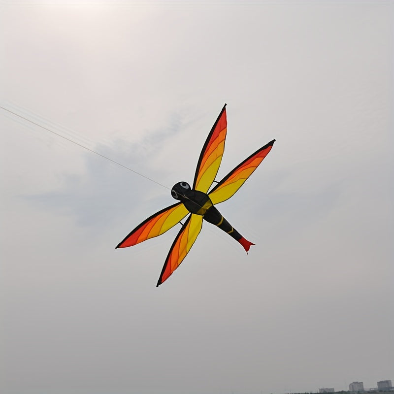 3D Dragonfly Kite D handle Flying Line Ripstop Polyester Strong Fiberglass