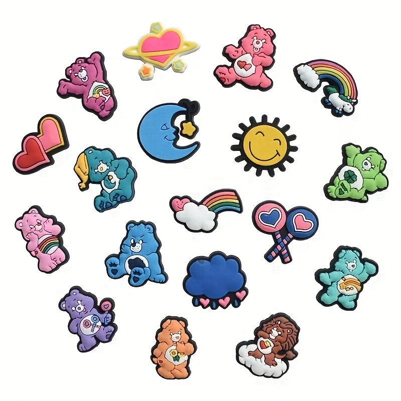 25pcs Bear Pattern Charms Shoes Slippers Decoration Accessories