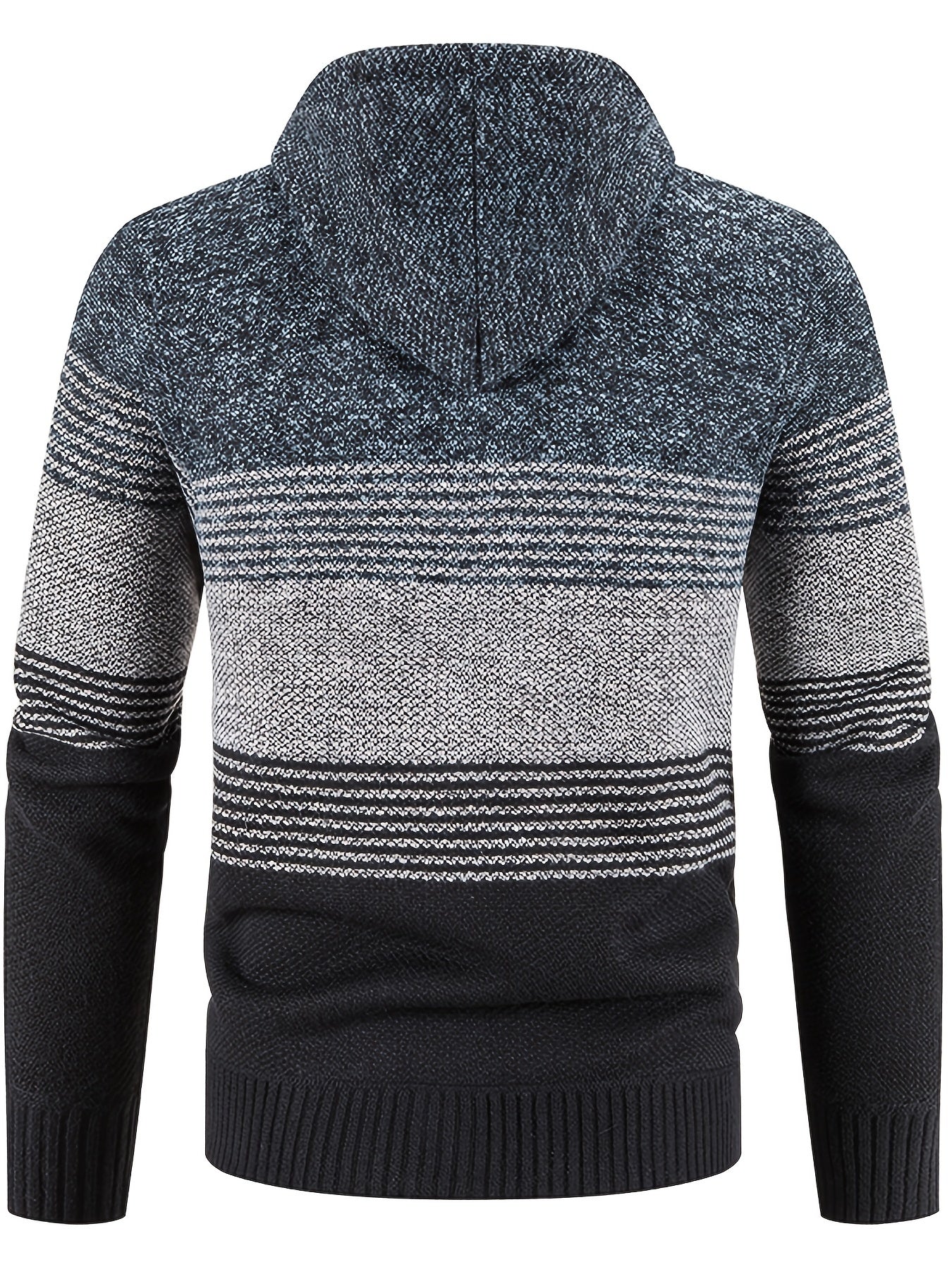 Men's Plush Hooded Sweater for Fall Winter