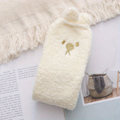 Bear Pattern Fuzzy Socks Mid Tube Stockings