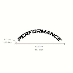 8Pcs Car Tire Letter Stickers PERFORMANCE 3D Waterproof PVC
