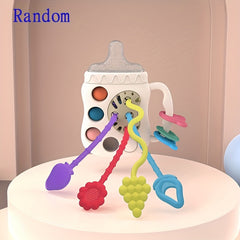Silicone Pull String Toy for 1 Year Old Boy or Girl