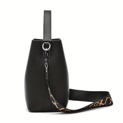 PU Leather Shoulder Bag Large Capacity Zipper Tote Handbag