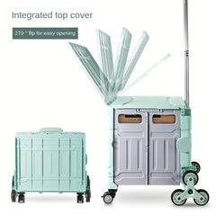 Foldable Utility Cart With Wheels Portable Heavy Duty Shopping Cart