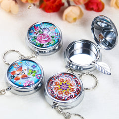 Portable Metal Ashtray Keychain Outdoor Car Smoking Accessory