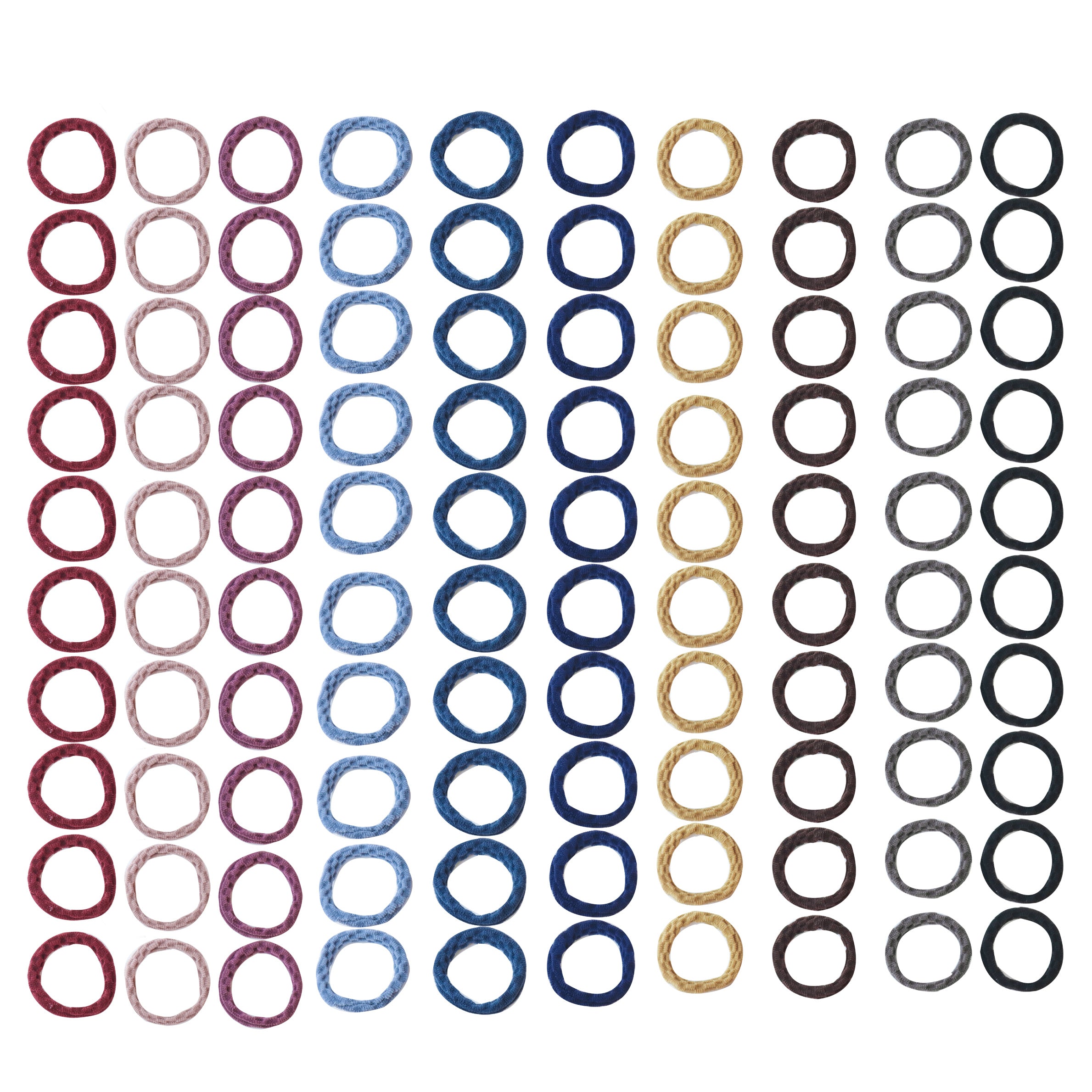 100pcs Rubber Bands High Elasticity Hair Tie And Durable Hair Rope