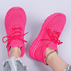 Women's Breathable Running Shoes Thick Bottom Athletic Sneakers
