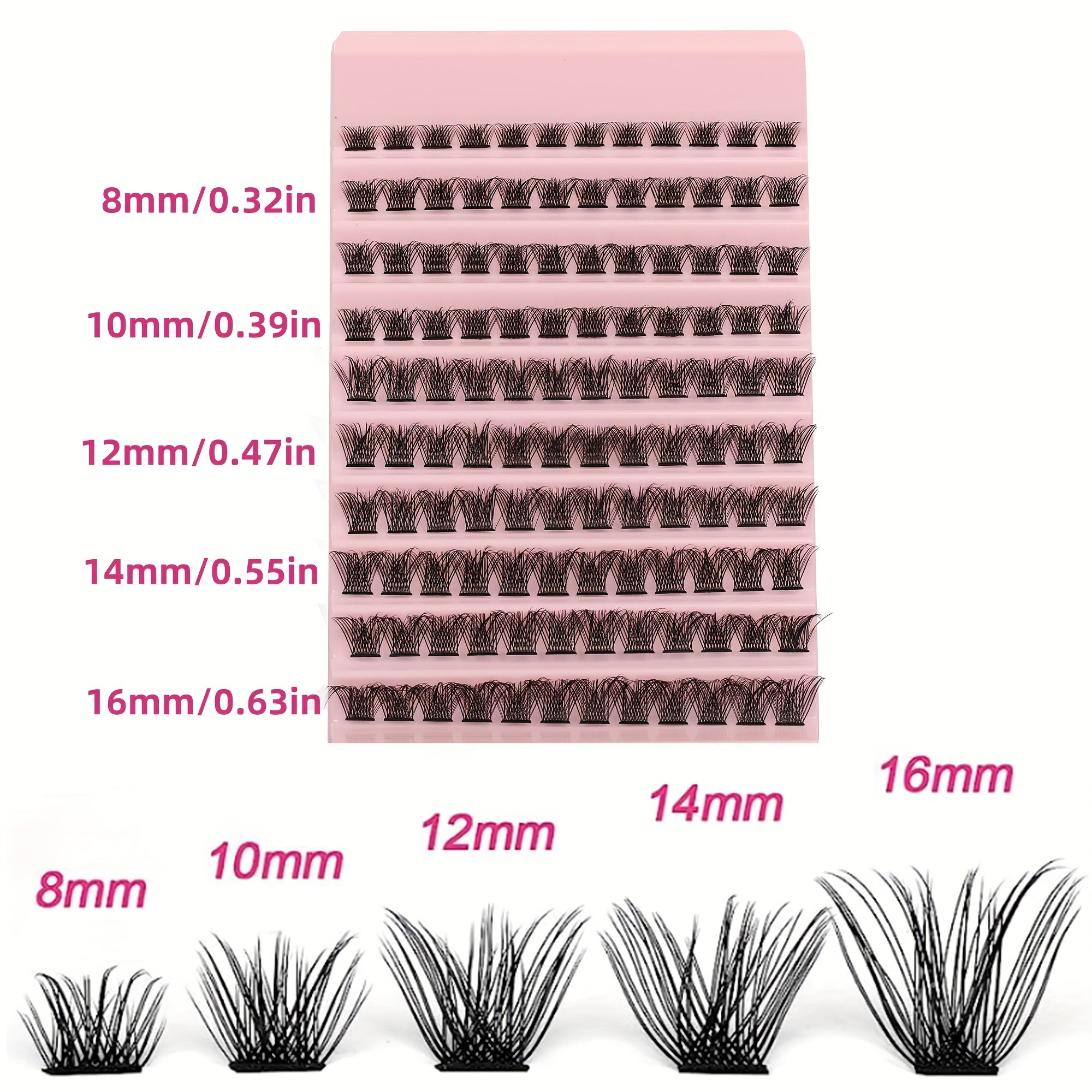 DIY Clusters Lashes 150 120 100 Pcs Lash Extension DD Curling 8 16mm Single