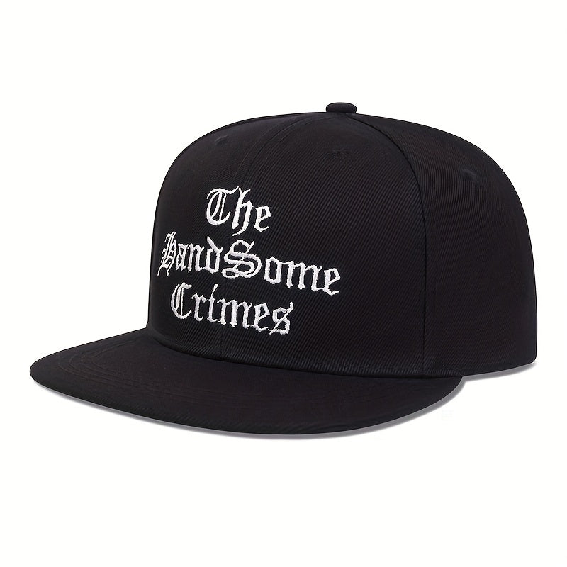 Men's English Letter Hip Hop Flat Brim Hat