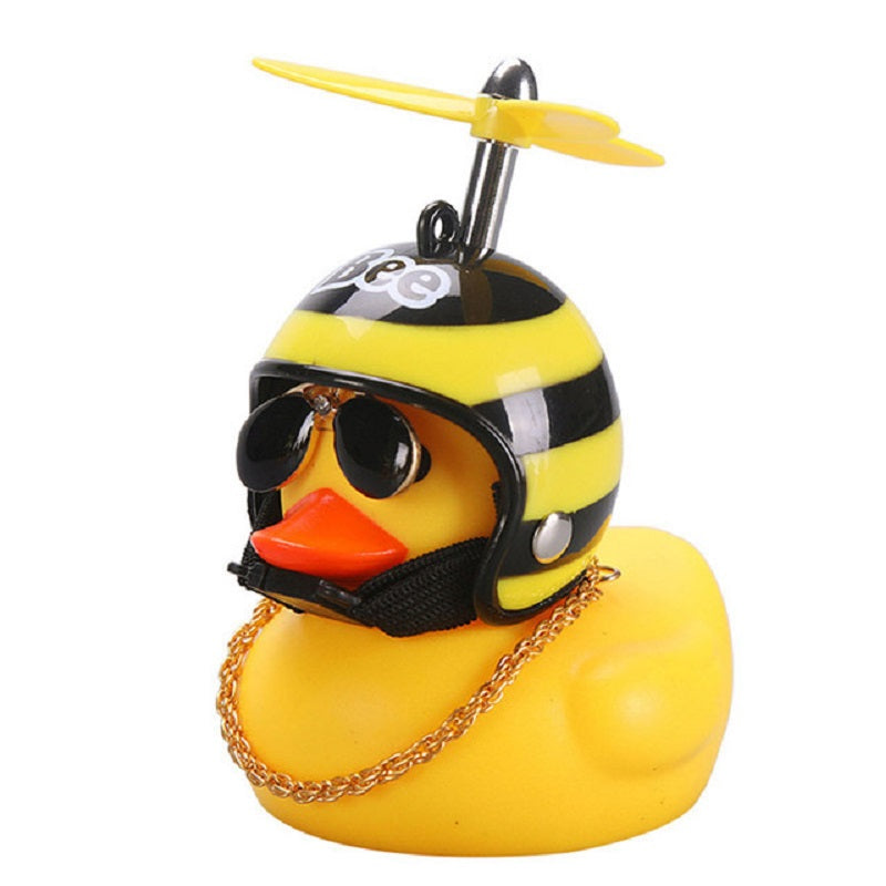 Yellow Duck Helmet Sunglasses Duckling Car