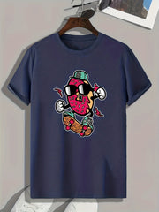 Skateboarding Print Men's Graphic T-shirt