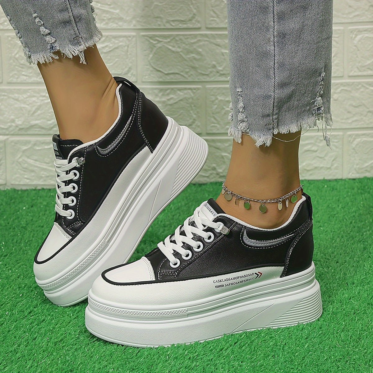 Women's Height Increasing Casual Sneakers Thick Bottom Shoes