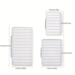 168pcs Fly Hook Box Waterproof Fishing Accessory S M L